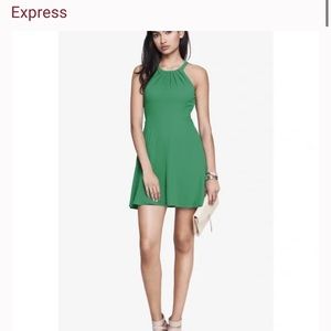 Kelly Green Express Halter Dress